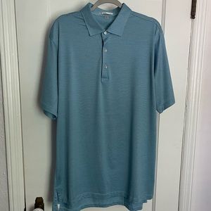 Peter Millar Golf Blue Polo Large